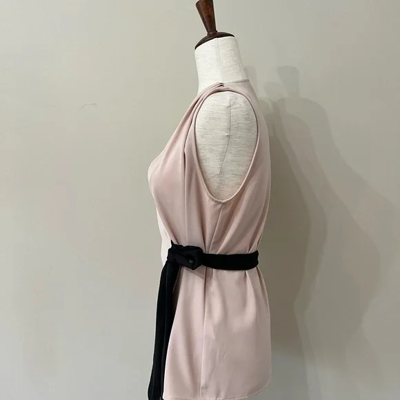 Zara Pink Sleeveless Wrap Top Size M​​​ - Picture 4 of 7